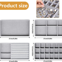 Set Joyero x 4 Organizador Joyas